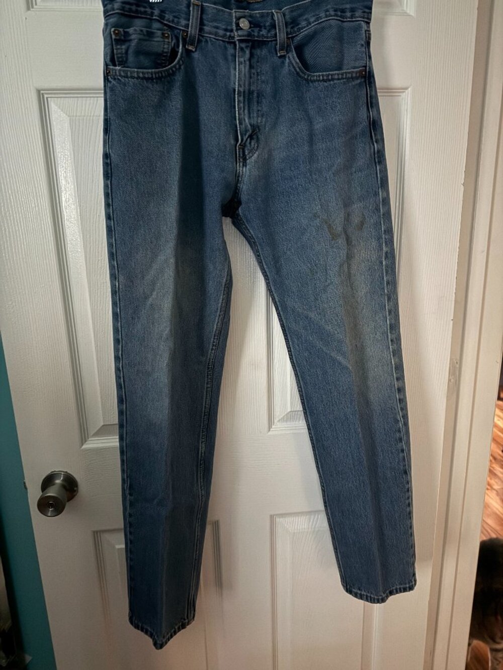 Men's Levi 505 Medium Blue  - W33 L34